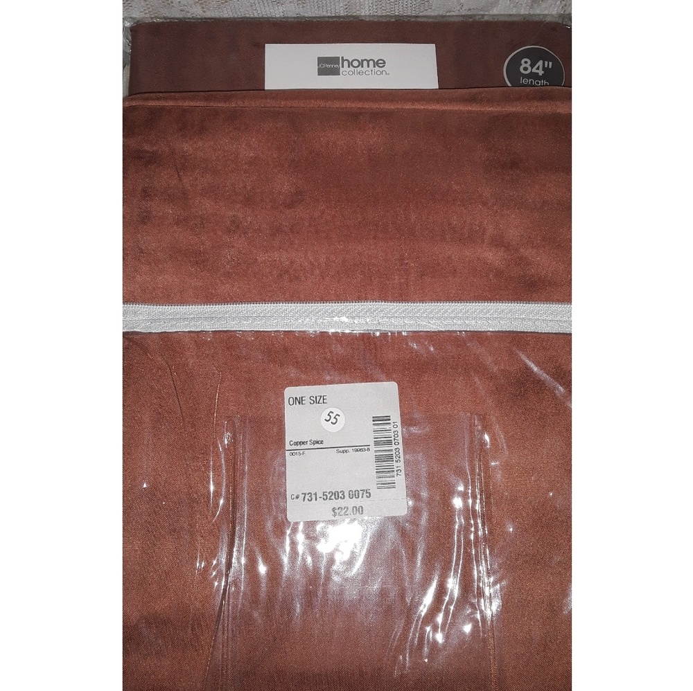 2 Copper Spice Sheer Panels - Picture 3 of 4